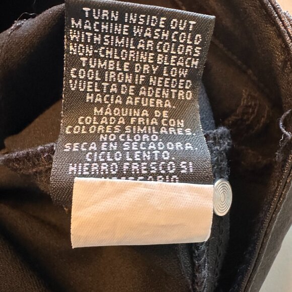 Women's Coated Waxed Skinny Jeans sz M/L - Matt Black - Picture 13 of 13